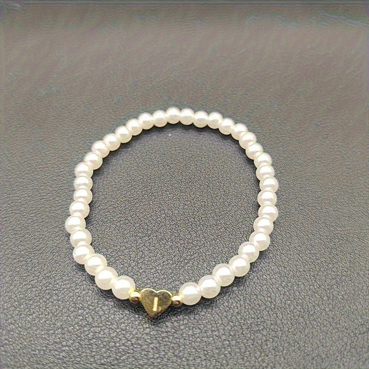 Chic A-Z Heart Initial Bracelet