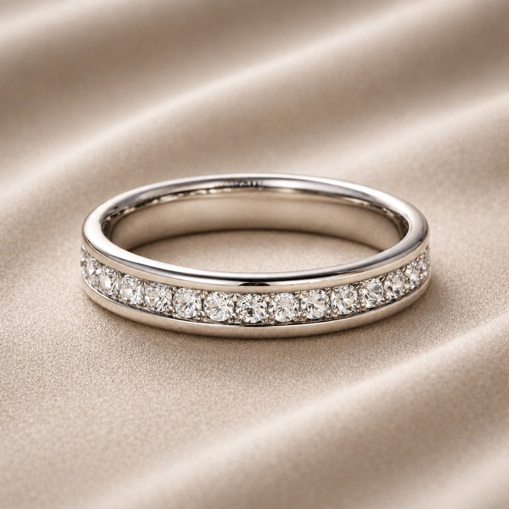 White Gold Ring with Brilliant Zirconia