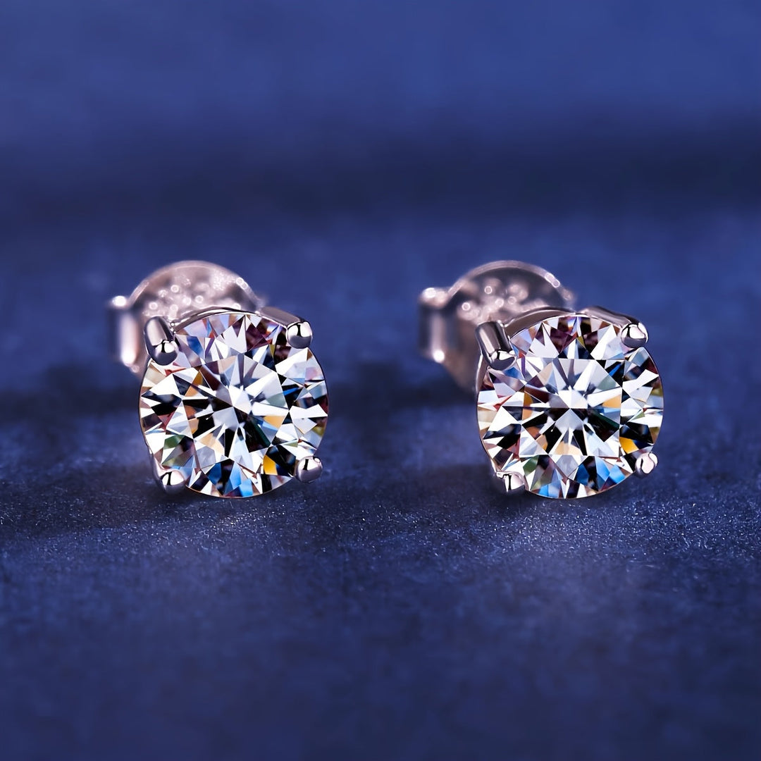 White Gold Earrings with Cubic Zirconia
