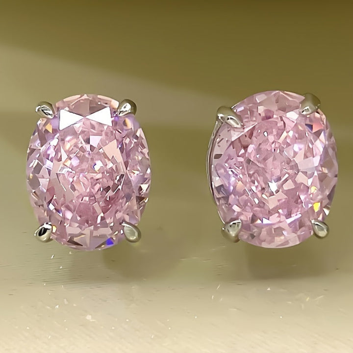 Eternity White Gold Earrings with Cubic Zirconia