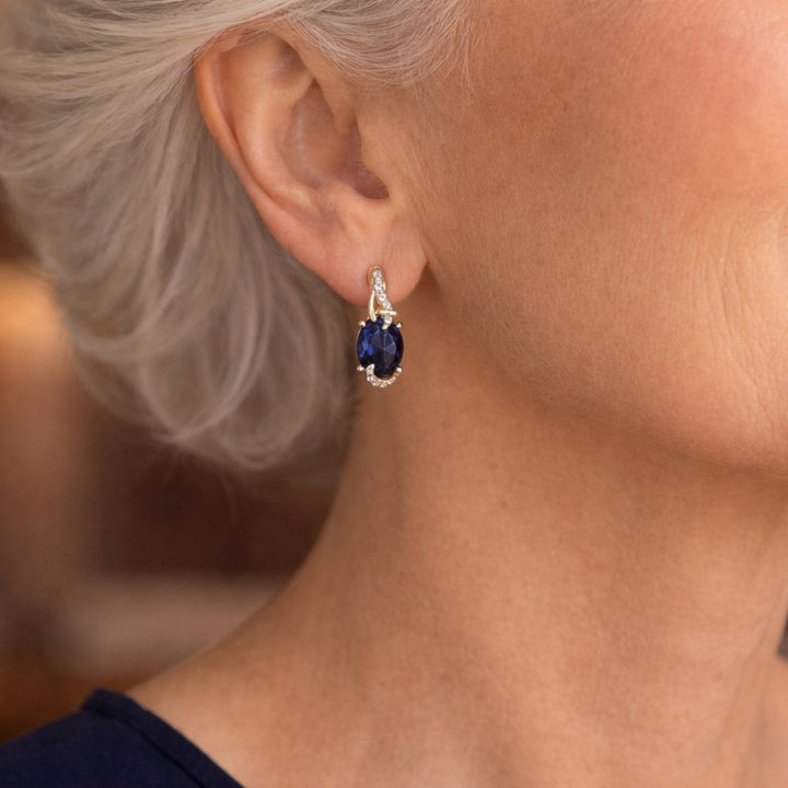 Regal Midnight Drop Earrings