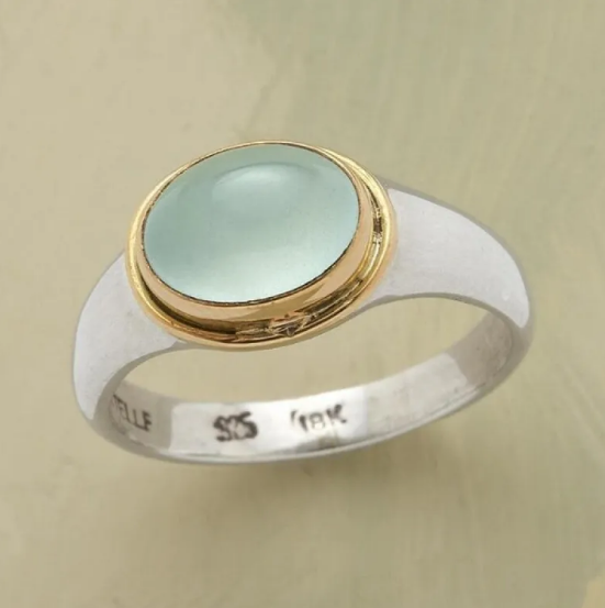 Green Diamond Ring