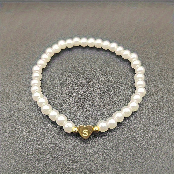 Chic A-Z Heart Initial Bracelet