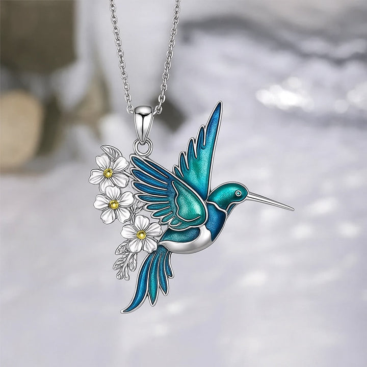 Beautiful Turquoise Hummingbird Necklace with Bonus Earrings – Limited Time Offer